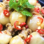 香辣墨鱼仔即食熟食八爪鱼鱿鱼仔鲜活麻辣小海鲜乌贼特产小吃零食
