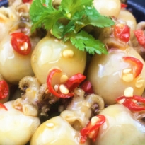 香辣墨鱼仔即食熟食八爪鱼鱿鱼仔鲜活麻辣小海鲜乌贼特产小吃零食